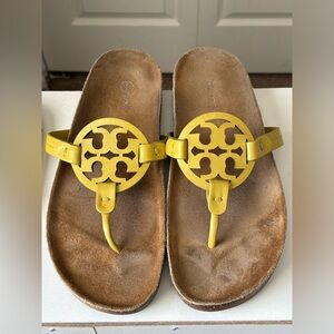 Tory Burch Miller Cloud Sandals with matching Wristlet